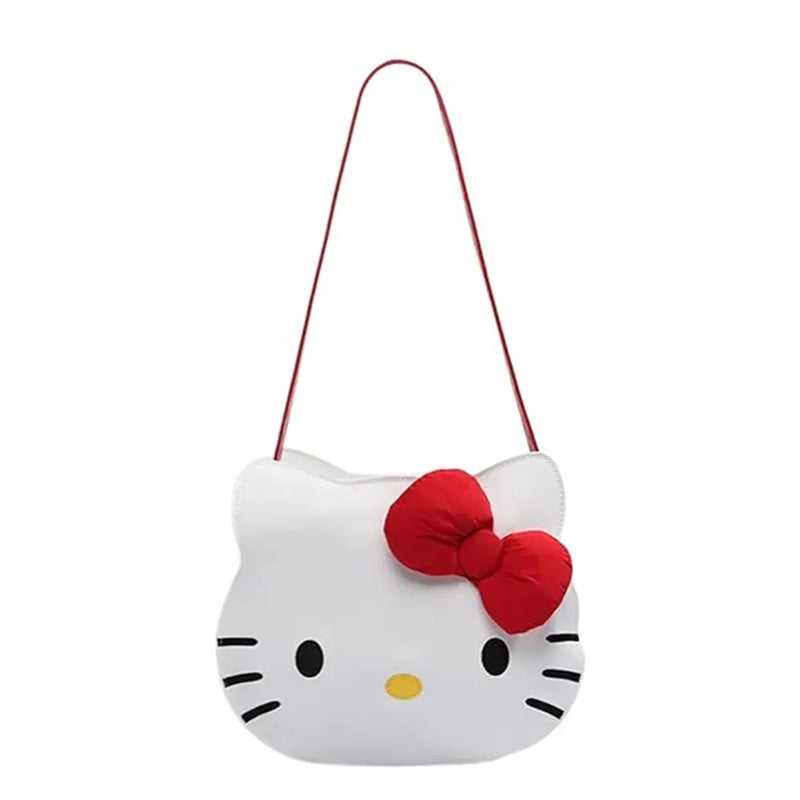 Cute Kitty Red Bow Shoulder - Tote Bag