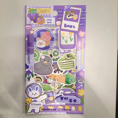 Cartoon Shade Sticker Set (Pack of 4 Sheets)