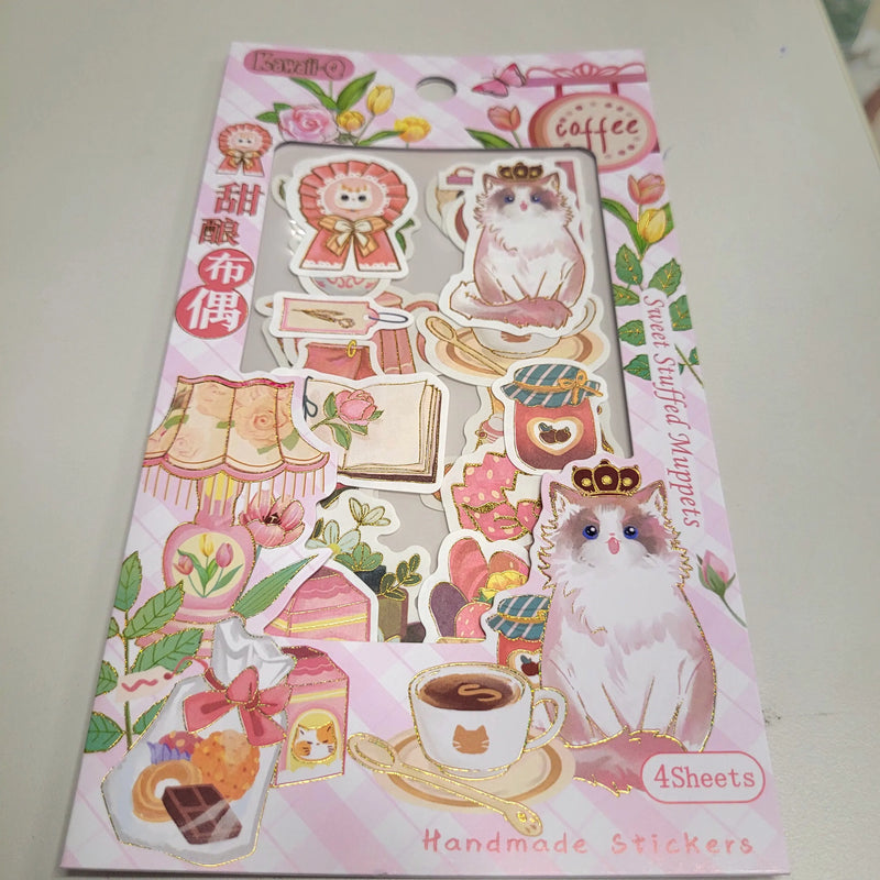 Cartoon Shade Sticker Set (Pack of 4 Sheets)