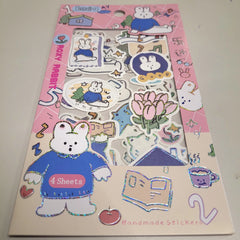 Cartoon Shade Sticker Set (Pack of 4 Sheets)