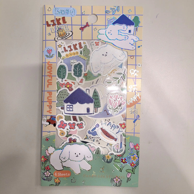 Cartoon Shade Sticker Set (Pack of 4 Sheets)