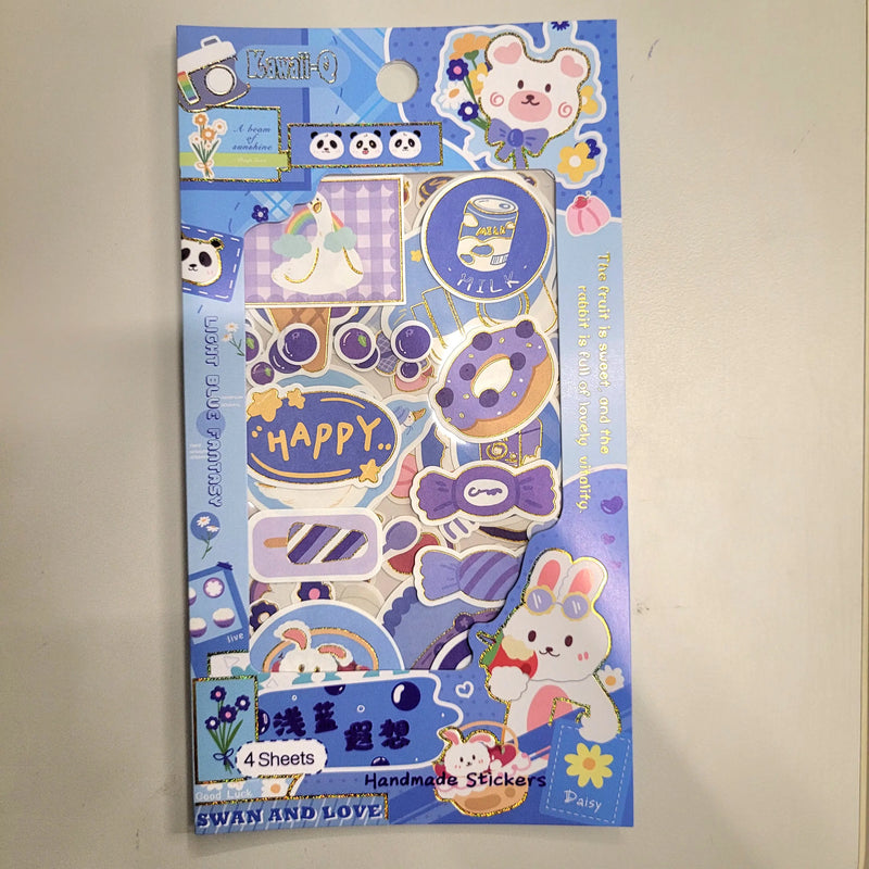 Cartoon Shade Sticker Set (Pack of 4 Sheets)