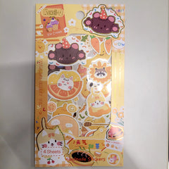 Cartoon Shade Sticker Set (Pack of 4 Sheets)