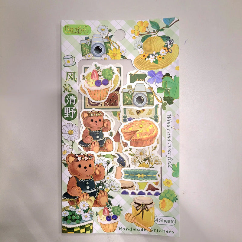Cartoon Shade Sticker Set (Pack of 4 Sheets)