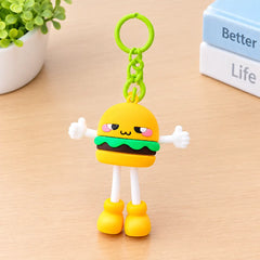 Adorable Fast Food Theme Silicone Bag Charm / Keychain