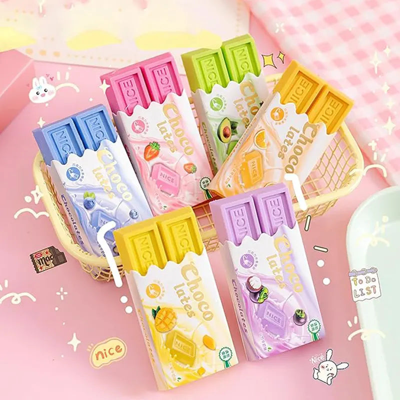 Cute Choco Colours Erasers