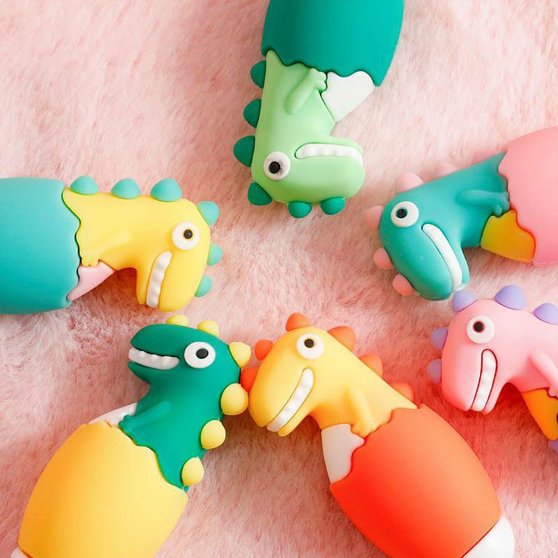 Kids Dinosaur Style Toothbrush Fun Cartoon