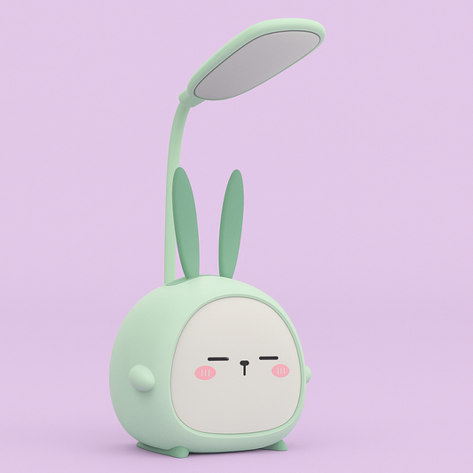 USB Rechargeable Bunny LED Desk Lamp – Warm Light & Eye-Friendly