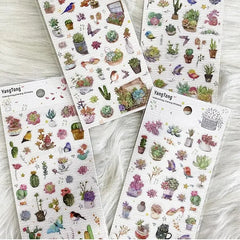 Plant Theme Kawaii Single Sheet Stickers