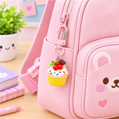 3D Dessert Charm Keychain - 6 pcs
