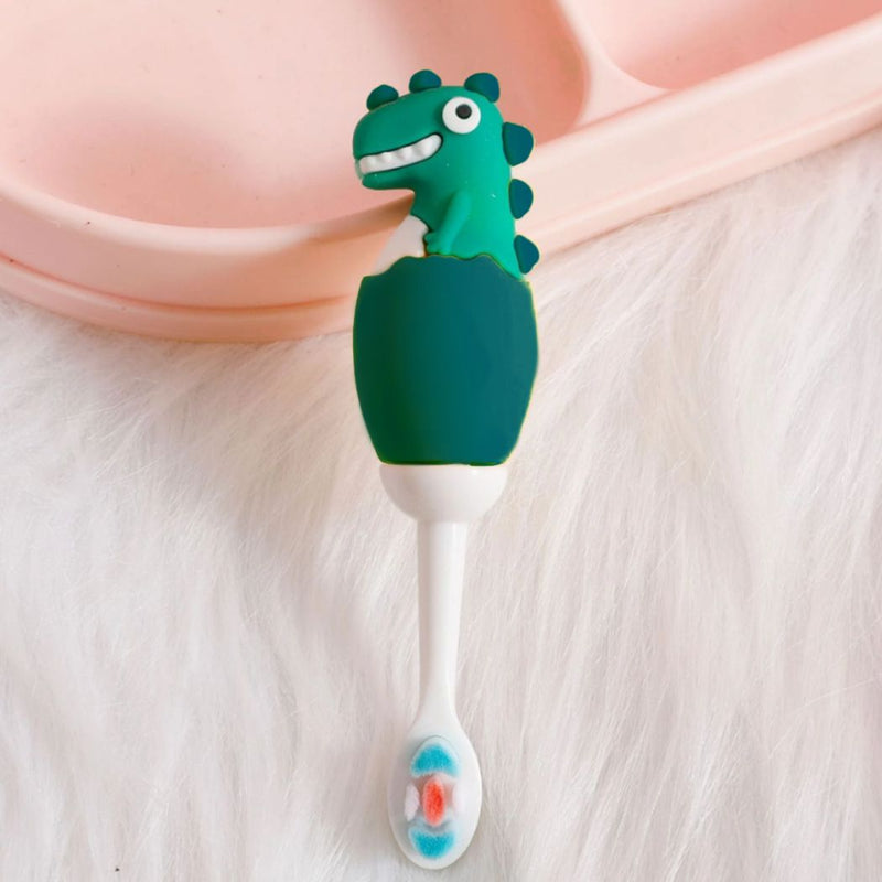 Kids Dinosaur Style Toothbrush Fun Cartoon