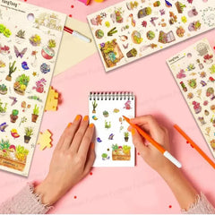 Plant Theme Kawaii Single Sheet Stickers
