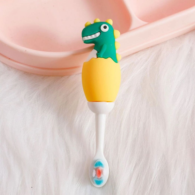 Kids Dinosaur Style Toothbrush Fun Cartoon