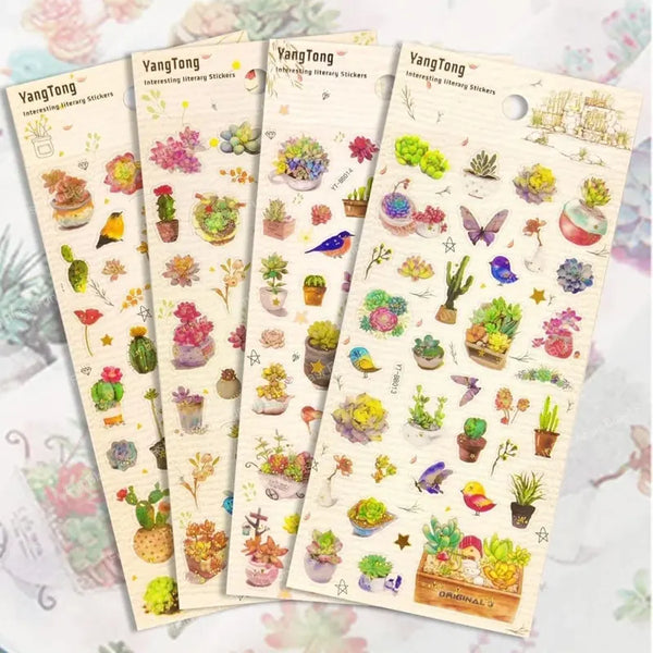 Plant Theme Kawaii Single Sheet Stickers