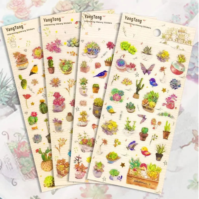 Plant Theme Kawaii Single Sheet Stickers