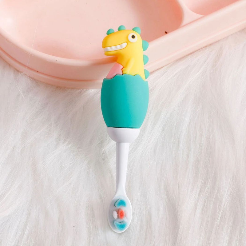 Kids Dinosaur Style Toothbrush Fun Cartoon