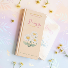 Daisy Bloom Pastel Vibe Journal with Bookmark and Stickers