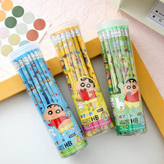 Cute Cartoon HB Pencil Set Jar of 12 - Cute Design