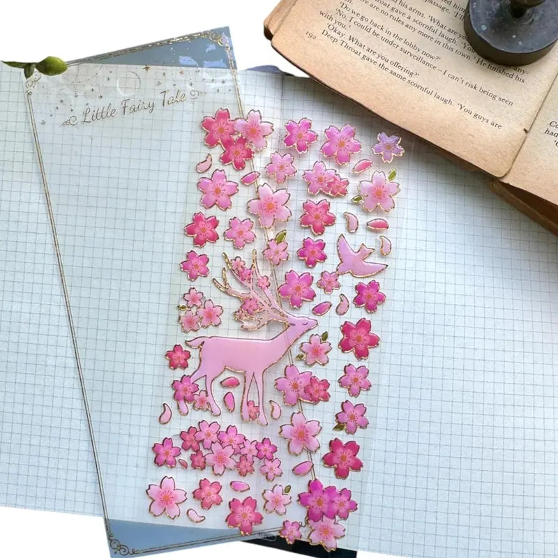 Japanese Cherry Blossom Scrapbooking and Décor Stickers