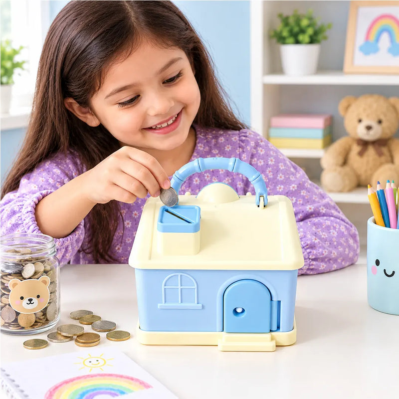 Miniature Home Savings Box