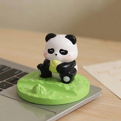 Cute Sitting Panda Phone Holder Cartoon Design