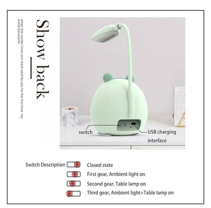 USB Rechargeable Bunny LED Desk Lamp – Warm Light & Eye-Friendly
