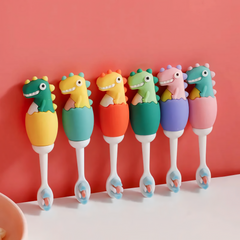 Kids Dinosaur Style Toothbrush Fun Cartoon
