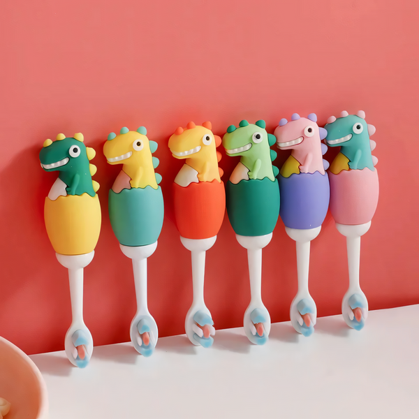 Kids Dinosaur Style Toothbrush Fun Cartoon
