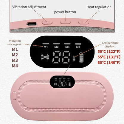 Period Cramp Relief Heating Pad – Massage & LED Belt