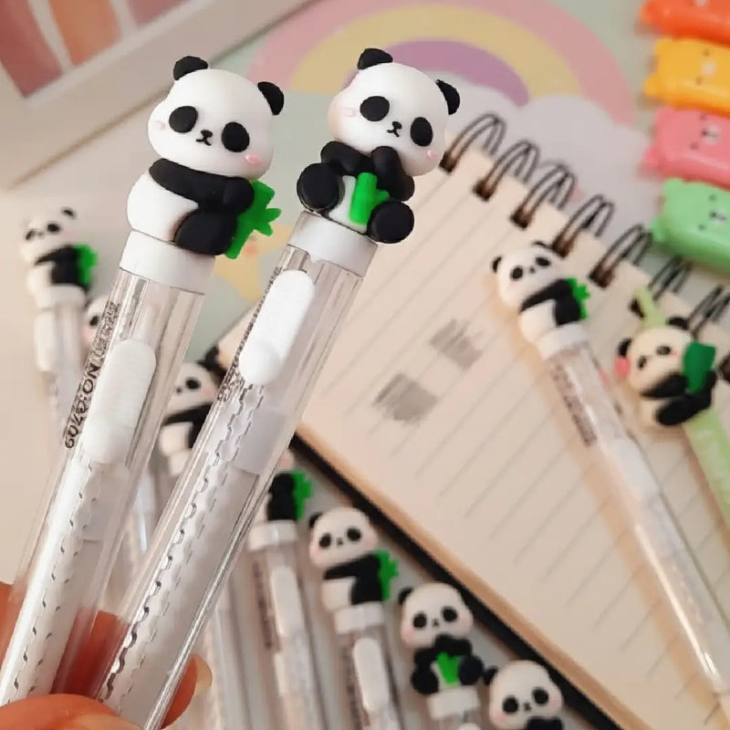 Giant Panda Retractable Pen Style Eraser – 3D Bamboo Panda Design