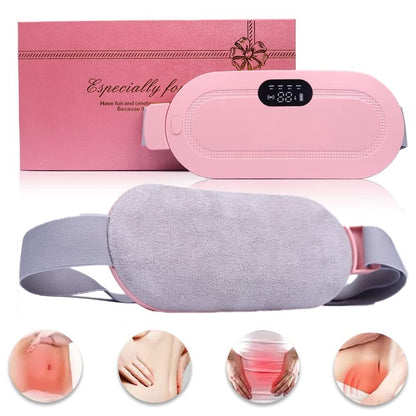 Period Cramp Relief Heating Pad – Massage & LED Belt