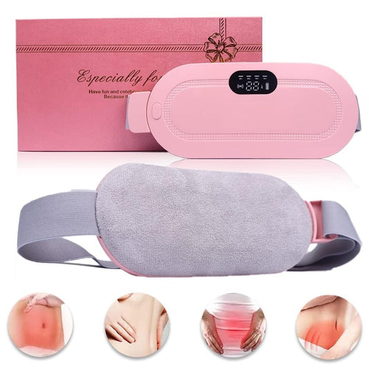 Period Cramp Relief Heating Pad – Massage & LED Belt