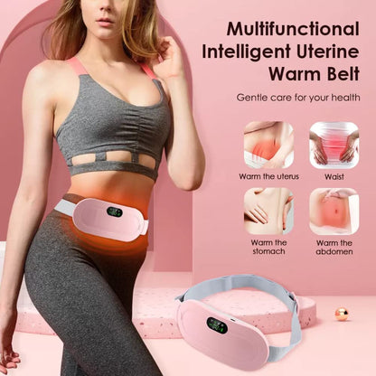 Period Cramp Relief Heating Pad – Massage & LED Belt