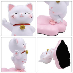 Cute Standing Cat Phone Holder Lovely Desk Decor