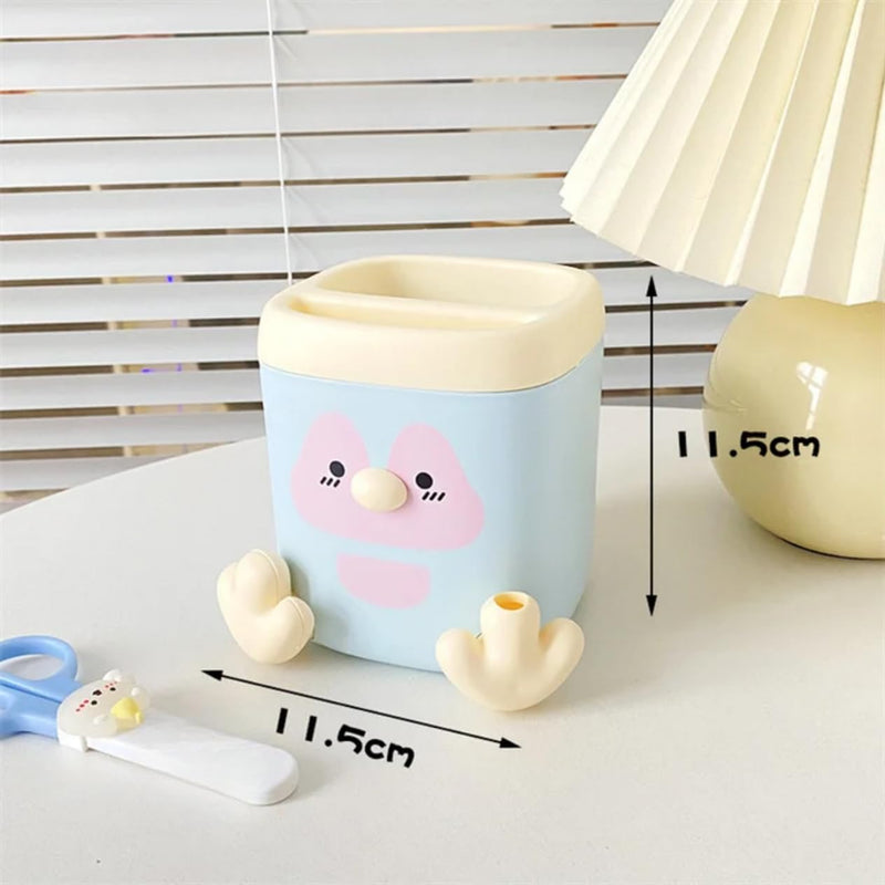 Cute Penguin Pen Holder – Desk Organizer Multi-Functional with Built-in Sharpener