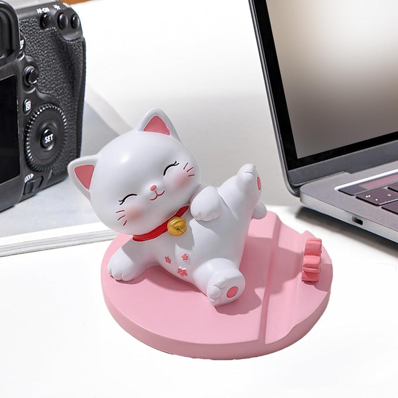Cute Playing Cat Phone Holder – Playful Phone Stand