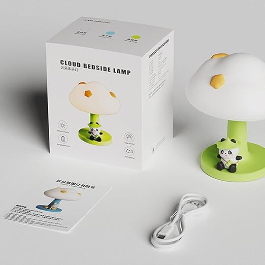 Cute Mushroom Panda Silicone Night Lamp