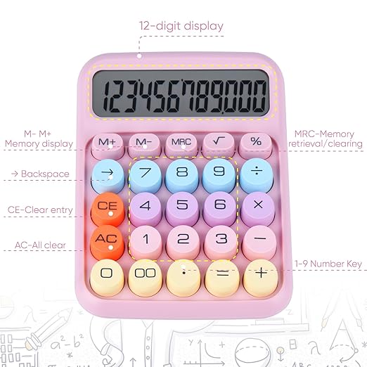 Kawaii Candy Calculator Mini Cute Device Desk