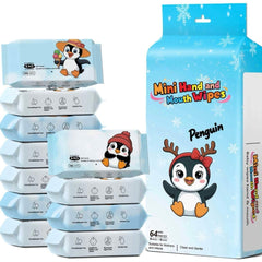 Penguin Wet Wipes Pack of 8 Mini Packs