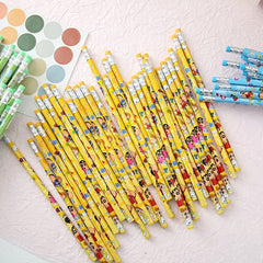 Cute Cartoon HB Pencil Set Jar of 12 - Cute Design