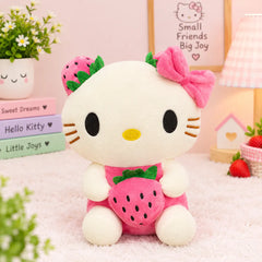 Adorable Strawberry Plush Teddy – 28 cm