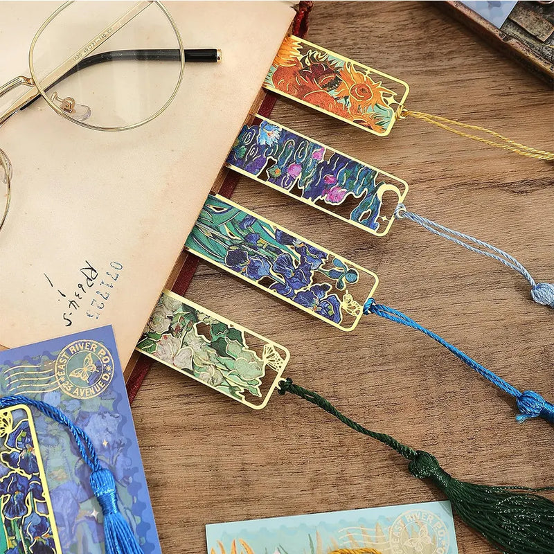 Premium Floral Metal Bookmarkers