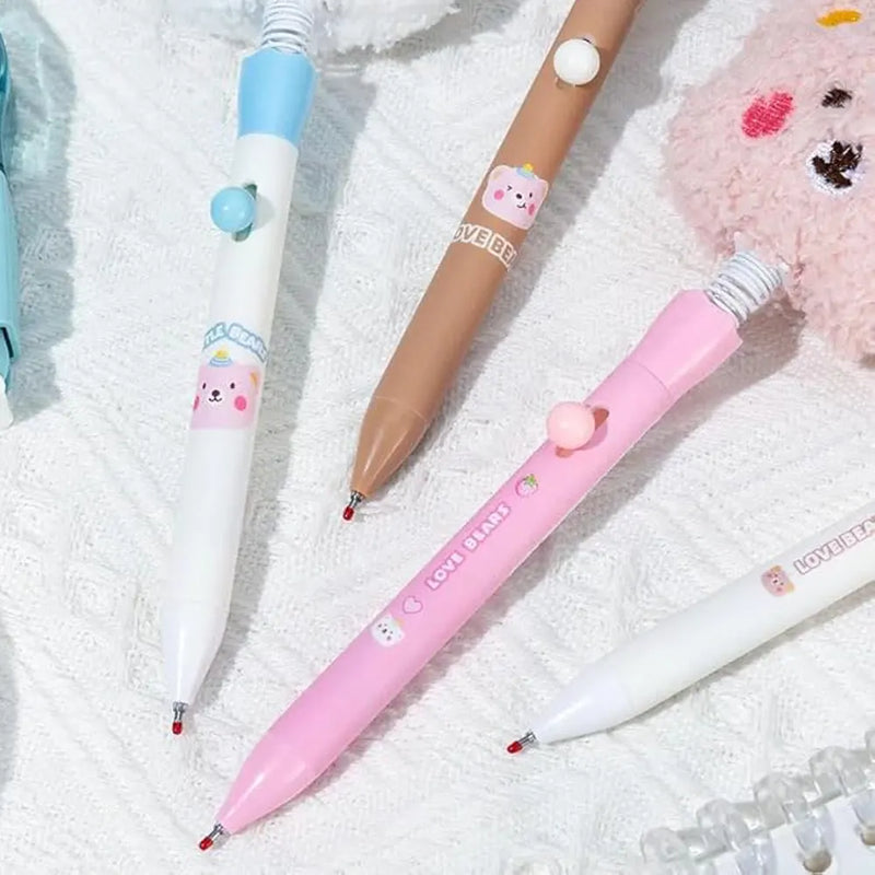 Kawaii Plush Bear Bobble Head Gel Pen