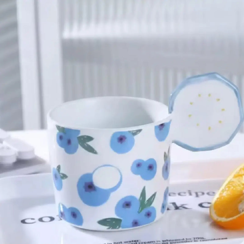 Cute Fruit Design Porcelain Mug, Coffee & Tea Cup with Handle