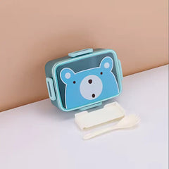 Cute Animal Print Lunch Box with Compartments