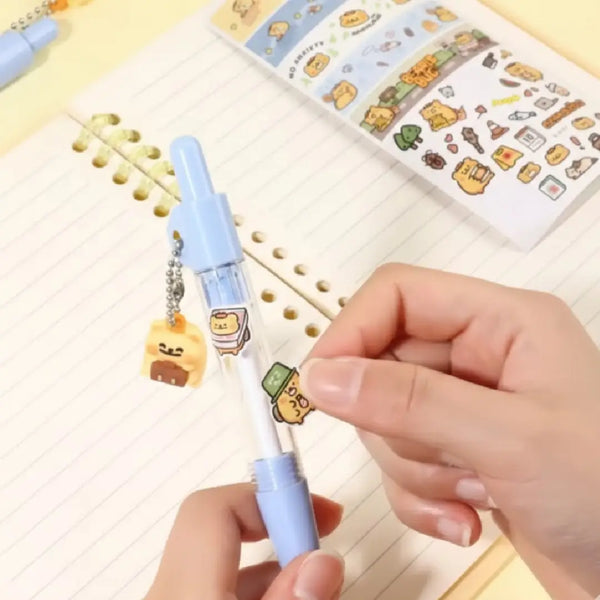 BearisBug Kawaii Gel Pen with Stickers – Customizable Design