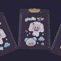 Lovely Cute Rabubu Rabbit Theme Exam Clipboards