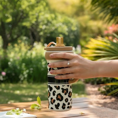 Leopard Print Stainless Steel Tumbler – Brown Chic Design