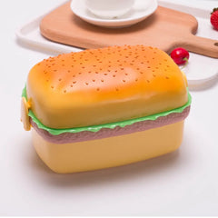 Burger-Shaped Lunch Box with 3 Compartments