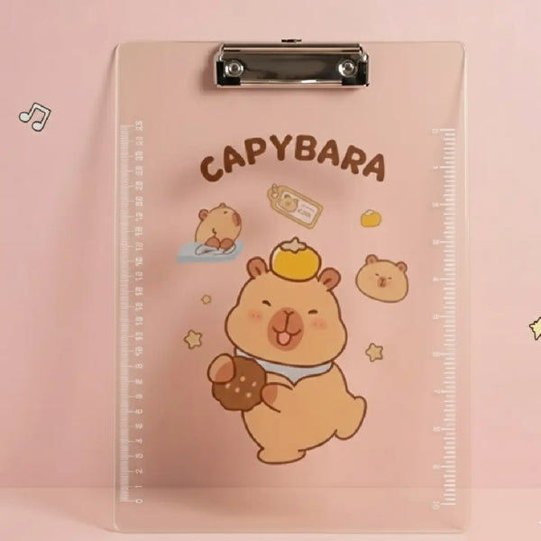 Kawaii Style Capybara Theme Exam Clipboards
